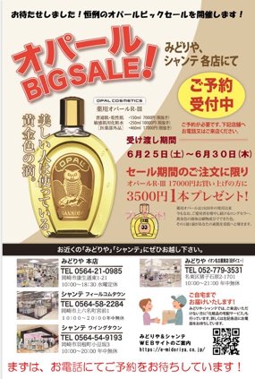 オパールビッグセール開催